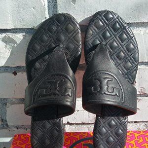 Tory Burch Fleming nappa leather flat sandal